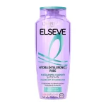 شامپو لورال Loreal Elseve بنفش برای موهای چرب و نازک مدل Hydra Hyaluronic Pure